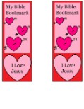 Valentine's Day Crafts for Sunday school- Valentine Bookmarks